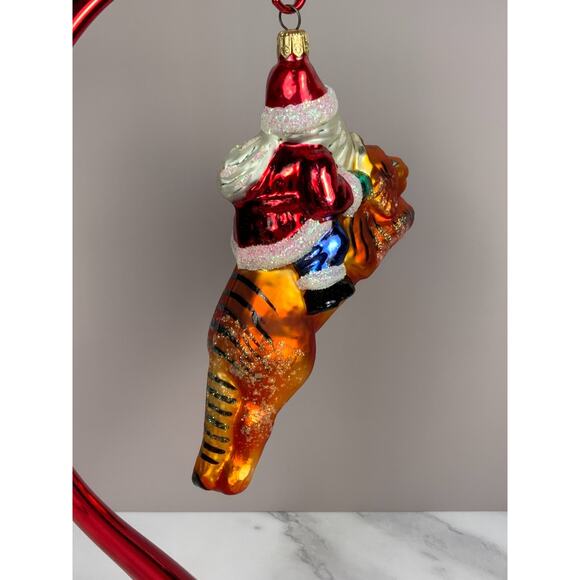 Christopher Radko Safari Santa Christmas Ornament Santa Claus Riding a Tiger - Picture 3 of 5
